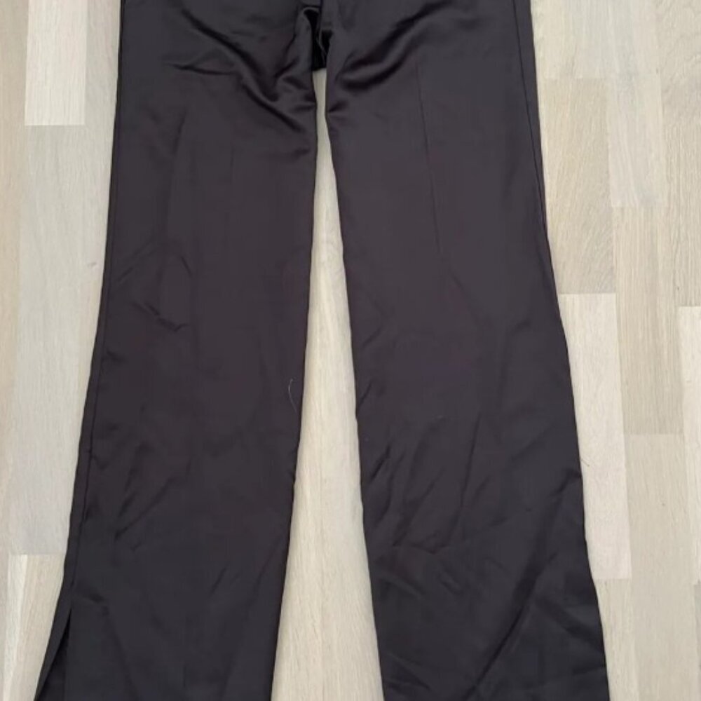 ZARA Brown Satin Flare Pant SIZE S  5427/401/716 - Picture 2 of 4